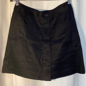 Banana Republic Black Linen Skirt size 10 Tall NWT